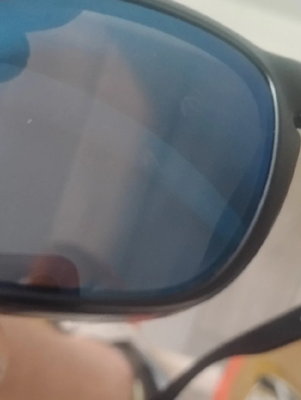 Oakley Men's Black Holbrook Sunglasses with Blue Lenses